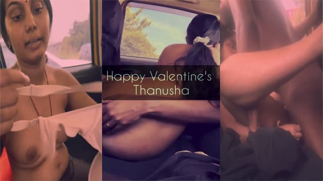 Valentine’s Day Tamil Lovers Sex Car Blowjob Video