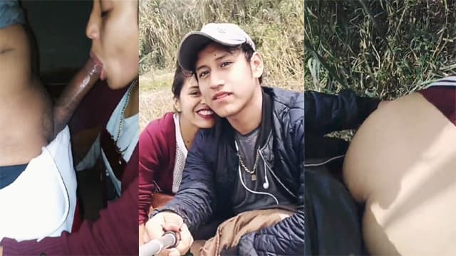 College Couple Leaked Outdoor Fucking